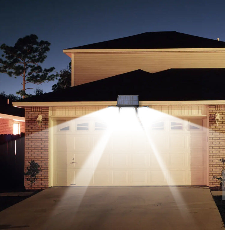 Solar Outdoor Lights, 280 LED Solar Powered Security Light With Remote Control, 3 Adjustable Heads
