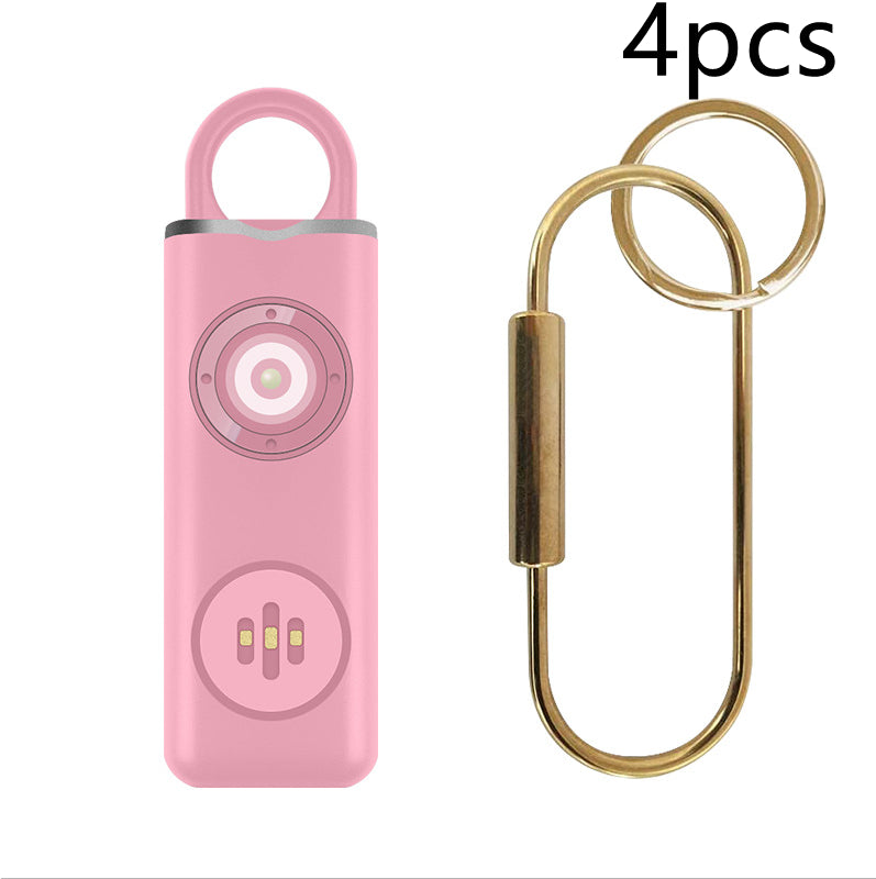 Self Defense Siren Safety Alarm For Women Keychain With SOS LED Light Personal Self Alarm Personal Security Keychain Alarm