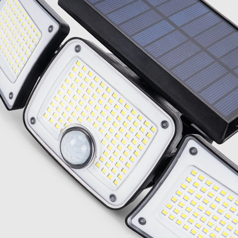 Solar Outdoor Lights, 280 LED Solar Powered Security Light With Remote Control, 3 Adjustable Heads