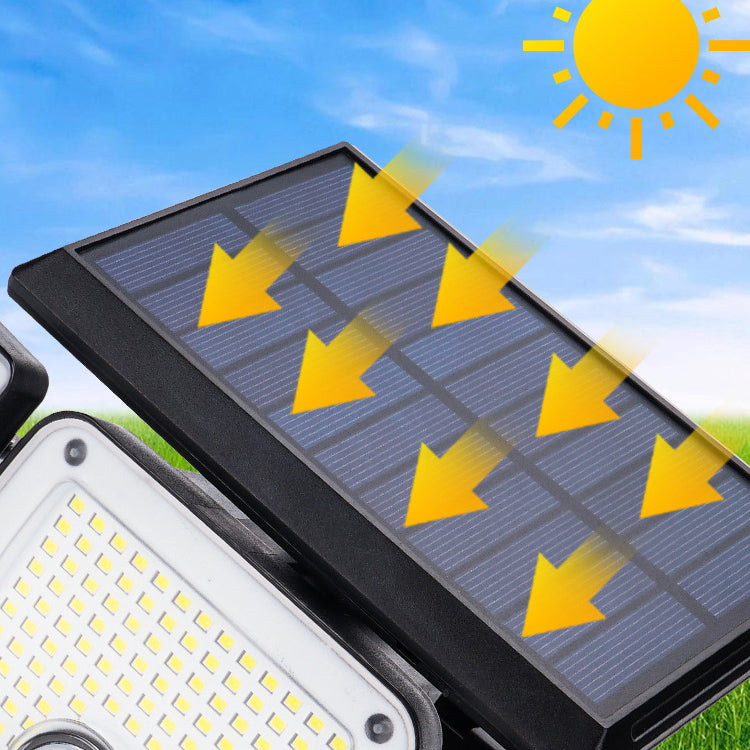 Solar Outdoor Lights, 280 LED Solar Powered Security Light With Remote Control, 3 Adjustable Heads