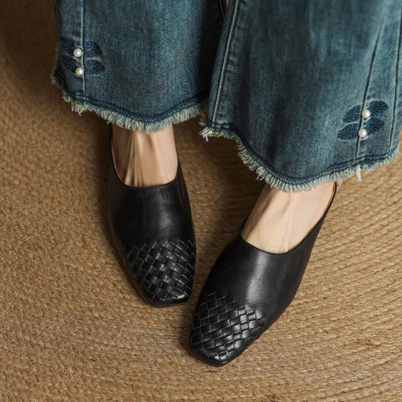 Womens Handmade Vintage Flat Sandals